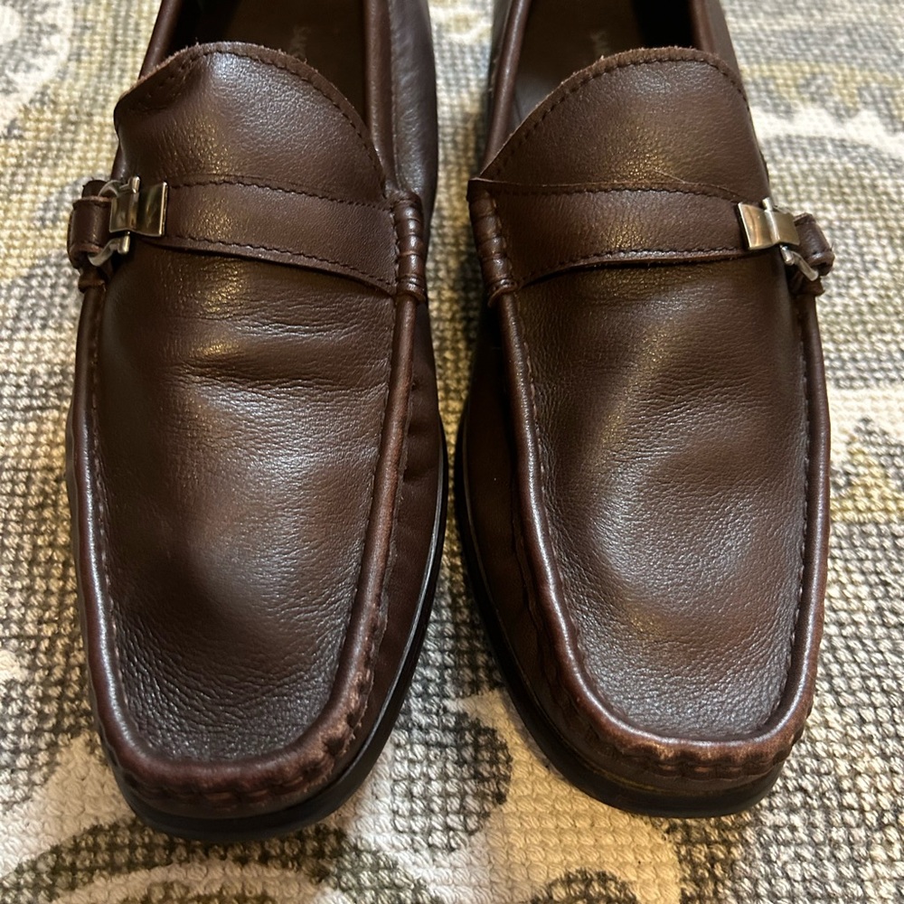 Men's Brown Leather Loafers